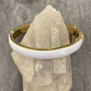 Vintage White Gold Cuff Bracelet